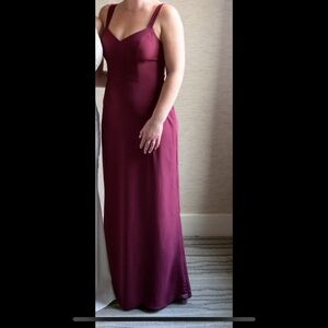 Azazie Bridesmaid Dress- Cabernet
